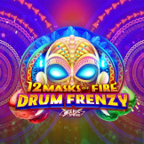 12 Masks of Fire Drum Frenzy logotipas
