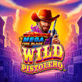 Mega Fire Blaze Wild Pistolero logotipas