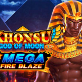 Khonsu God of Moon Mega Fire Blaze logotipas