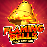 Flaming Bells Hold and Win logotipas