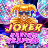 Joker Raving Respins logotipas