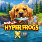 Bass Cash Hyper Frogs X UP logotipas