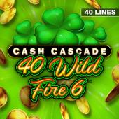 Cash Cascade - 40 Wild Fire 6 logotipas