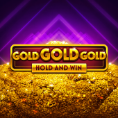 Gold Gold Gold Hold and Win logotipas