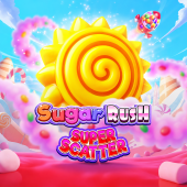 Sugar Rush Super Scatter logotipas