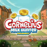 Cornelius Milk Hunter Megaways logotipas