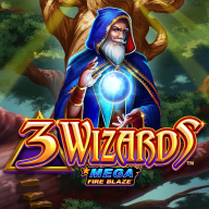 Mega Fire Blaze 3 Wizards logotipas