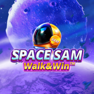 Space Sam Walk and Win logotipas