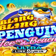 Bling Bling Penguin: Ice On The Beach logotipas