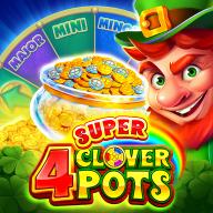 4 Super Clover Pots logotipas