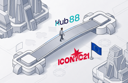 "ICONIC21" plečia viso portfelio platinimą integruodama "Hub88 paveikslėlis