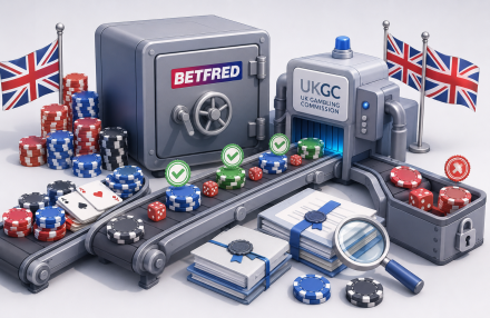 JK lošimų komisija (UKGC) skyrė „Betfred“ operatoriui 1,2 mln. dolerių baudą dėl socialinės atsakomybės pažeidimų paveikslėlis