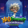Mad Scientist Breaking Beakers logotipas