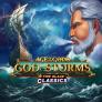 Age of the Gods: God of Storms Fire Blaze logotipas