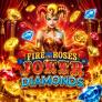 Fire and Roses Joker Diamonds logotipas