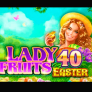 Lady Fruits 100 Easter logotipas
