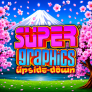 Super Graphics Upside Down logotipas