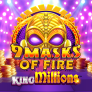 9 Masks of Fire King Millions logotipas
