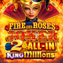 Fire and Roses Joker 2 All-In King Millions logotipas