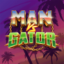 Man vs Gator logotipas