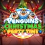Penguins Christmas Party Time logotipas