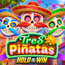 Tres Pinatas Hold & Win logotipas