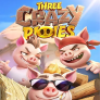 Three Crazy Piggies logotipas