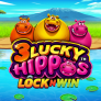 3 Lucky Hippos logotipas