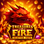 Treasures of Fire Scatter Pays logotipas