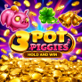3 Pot Piggies Hold and Win logotipas