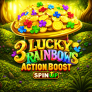 3 Lucky Rainbows Action Boost SpinUP logotipas