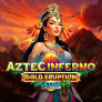 Aztec Inferno Gold Eruption logotipas