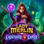 Lady Merlin Lightning Chase logotipas