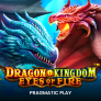Dragon Kingdom Eyes of Fire logotipas