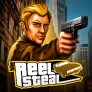 The Reel Steal logotipas