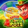 4 Super Clover Pots logotipas