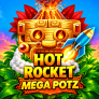 Hot Rocket Mega Potz logotipas